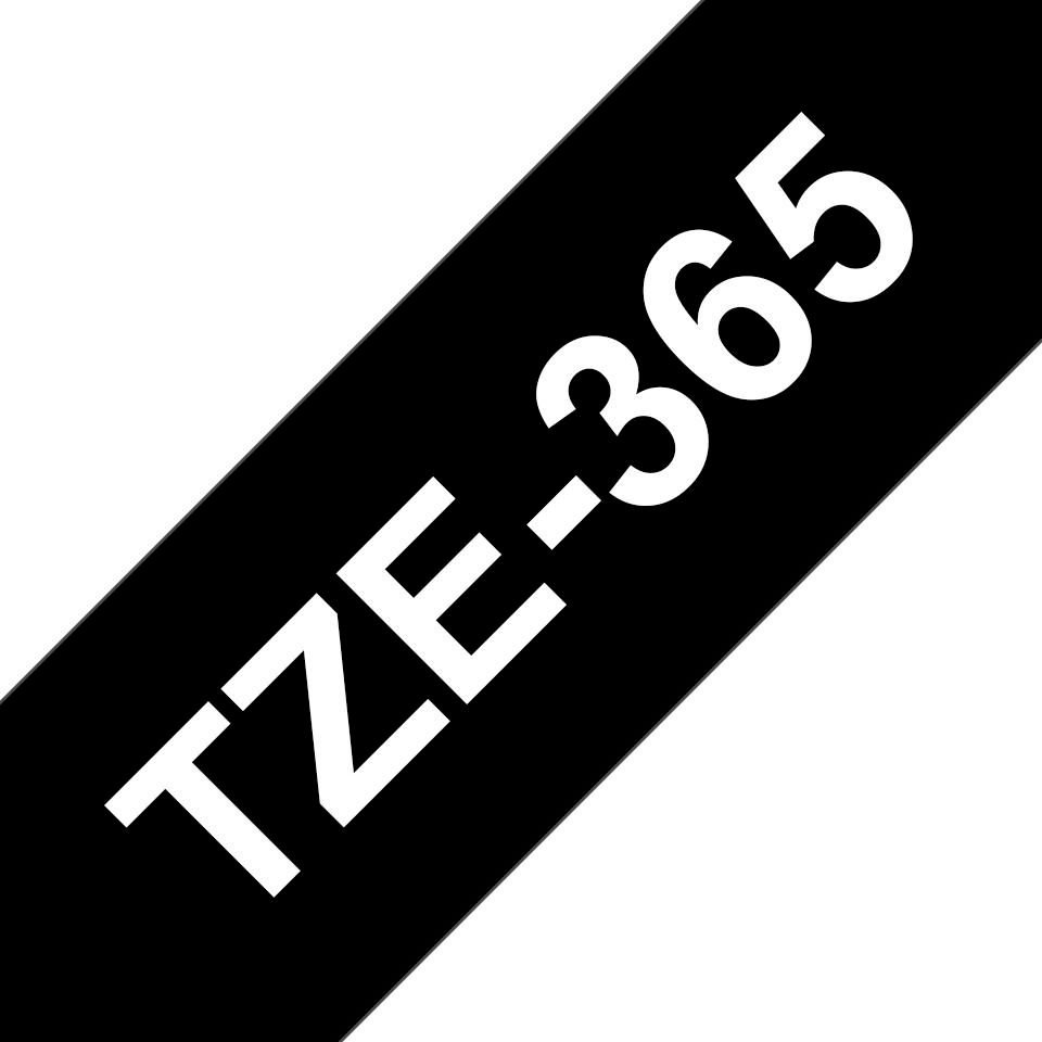 Img_36278940.jpg Tape White on Black 36mm TZE-365, TZe, Presentation box, 8 m, 3.6 cm - Image 1