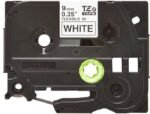 TZEFX221 9MM BLACK ON WHITE  FLEXIBLE ID Laminated tape,  Black on white, TZe, Black, Thermal transfer, Brother, PT-2100VP, PT-2730, - Image 2