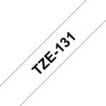 Tape Black on Clear 12mm