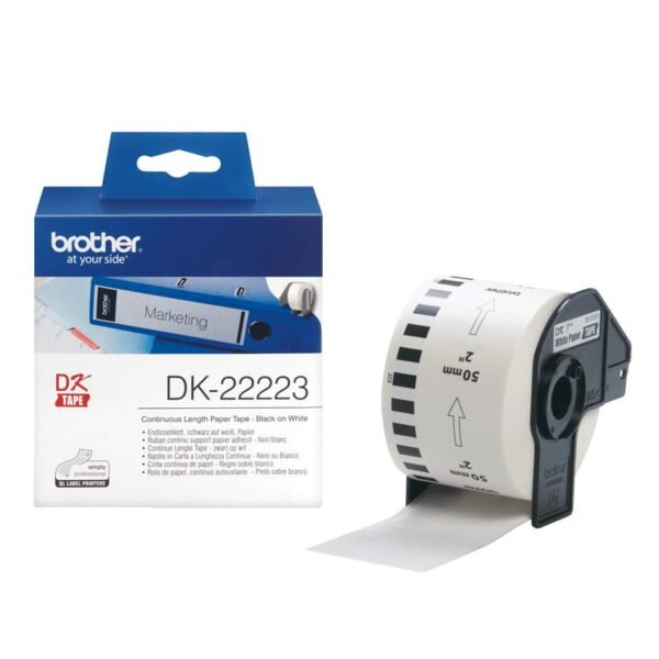 DK22223 CONTINUOUS PAPER TAPE  50MM 50mm x 30,48m  QL-550/QL-500/QL-500A/QL-560VP/QL-650TD/QL-1050/QL-1050N/QL-1060N