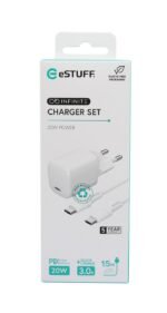 INFINITE Charger Kit PD 20W  charger with 1,5m USB-C to  Lightning cable - Image 4