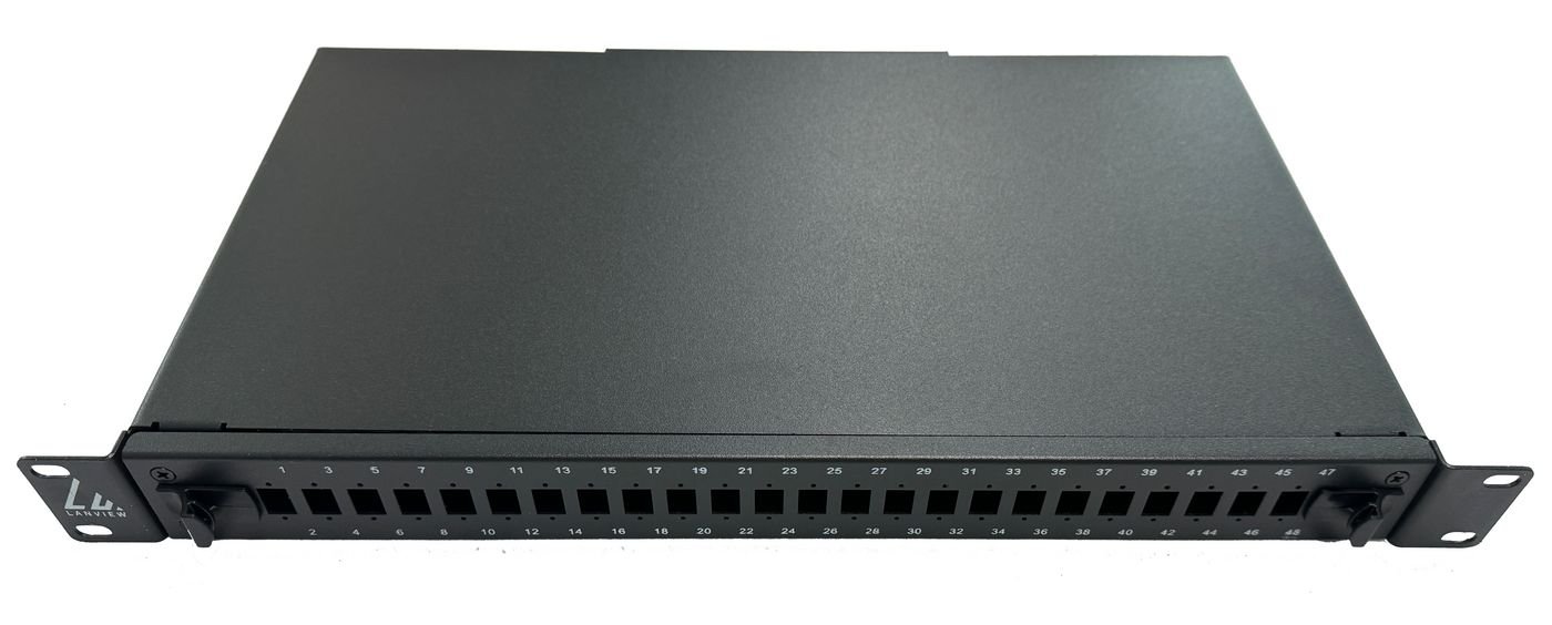 Img_36309631.jpg Fibre patch panel 19" 1U 24 ports for SC simplex/LC duplex connectors - Image 1