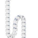 ADS06-131WH, Cable Spine,  Modular Vertebrae, Clamp-on  Design, Universal, 135,7x9,9x13,5cm - White