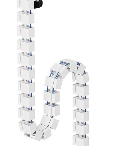 ADS06-131WH, Cable Spine,  Modular Vertebrae, Clamp-on  Design, Universal, 135,7x9,9x13,5cm - White