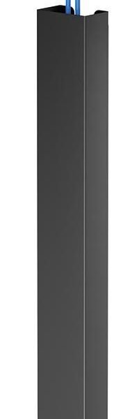 ADS06-123BL, Cable cover,  Magnetic Fixture, Universal,  35x5x3,2cm, Black Steel