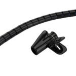 ADS06-140BL, Cable Sleeve for  1-3 cables, 200x1,5x1,5cm,  Universal - Black