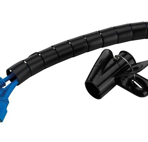 ADS06-142BL, Cable Sleeve for  1-5 cables, 200x2,5x2,5cm,  Universal - Black
