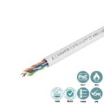 Cat6 U-UTP cable 4x2xAWG23  LSZH white, B2ca 305m - Image 3