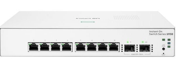 ARUBA ION 1930 8G 2SFP SW Aruba Instant On 1930,  Managed, L2+, Gigabit Ethernet (10/100/1000), Full duplex, Rack mounting, 1U