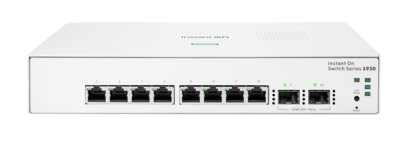 Img_36344509.jpg ARUBA ION 1930 8G 2SFP SW Aruba Instant On 1930, Managed, L2+, Gigabit Ethernet (10/100/1000), Full duplex, Rack mounting, 1U - Image 1