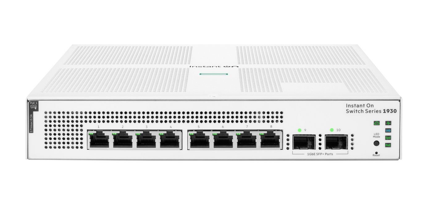 Img_36344511.jpg ARUBA ION 1930 8G 2SFP 12 Aruba Instant On 1930, Managed, L2+, Gigabit Ethernet (10/100/1000), Power over Ethernet (PoE), Rack - Image 1