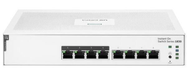Aruba Instant On 1830 8G 4P  Class4 Poe 65W Managed L2  Gigabit Ethernet (10/100/1000) Power Over Ethernet (Poe) 1U