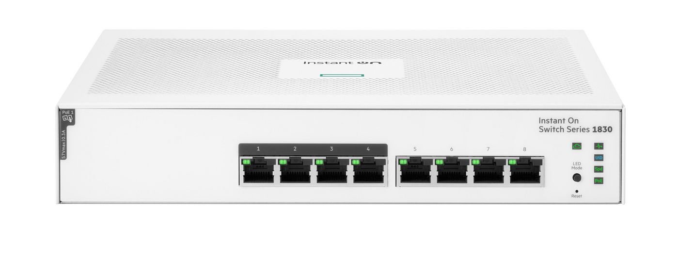 Img_36344562.jpg Aruba Instant On 1830 8G 4P Class4 Poe 65W Managed L2 Gigabit Ethernet (10/100/1000) Power Over Ethernet (Poe) 1U - Image 1