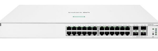 Aruba Instant On 1930 24G  Class4 Poe 4Sfp/Sfp+ 195W  Managed L2+ Gigabit Ethernet (10/100/1000) Power Over Ethernet (Poe) 1U White