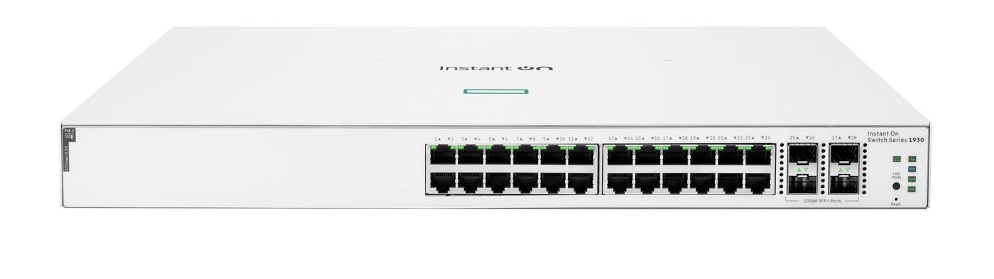 Img_36344667.jpg Aruba Instant On 1930 24G Class4 Poe 4Sfp/Sfp+ 195W Managed L2+ Gigabit Ethernet (10/100/1000) Power Over Ethernet (Poe) 1U White - Image 1