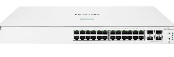 Aruba Instant On 1930 24G  Class4 Poe 4Sfp/Sfp+ 370W  Managed L2+ Gigabit Ethernet (10/100/1000) Power Over Ethernet (Poe) 1U White