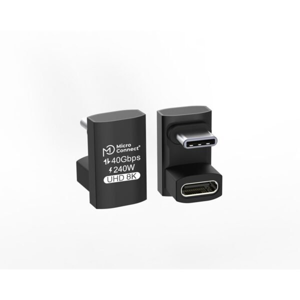 Premium USB4 3x2 USB-C  twice-angled adapter, 240W,  40Gbps Premium USB4 3x2 USB-C twice-angled adapter, 240W, 40Gbps
