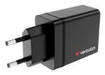 USB Wall Charger 30W, Black  1x USB-C PD 20W  1x USB-A QC  3.0  2x USB-A 10W - Image 4