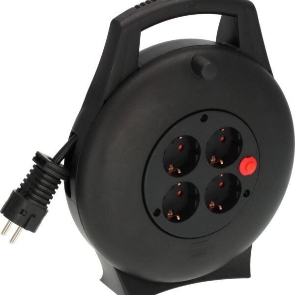 Power Extension 10 M 4 Ac  Outlet(S) Indoor Black