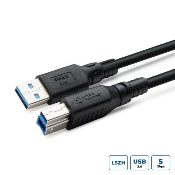 ColorFlex USB 3.2 A-B Gen 1  Cable Halogenfree (LSZH), 2m