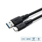 ColorFlex USB-C to USB-A  cable 60W 10Gbps Halogenfree  (LSZH), USB 3.2 Gen 2, 2m
