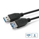 USB 3.2 Gen 1  A-A 0.5m M-F Black