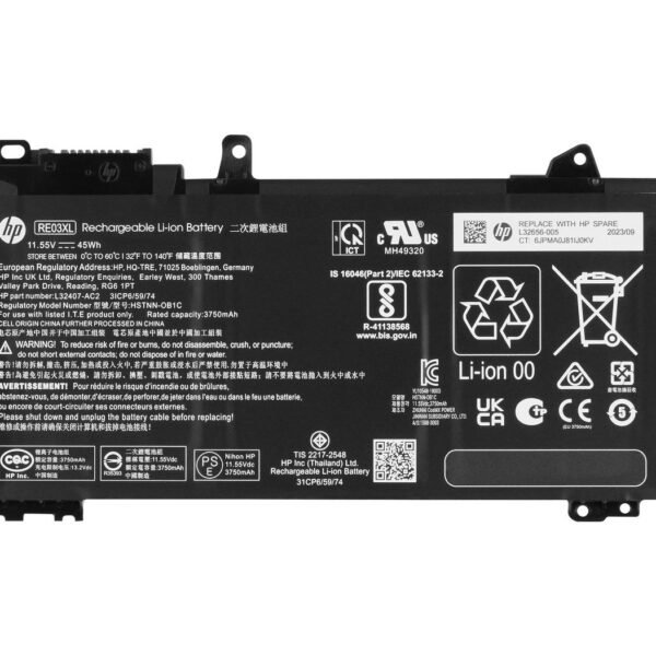 45Wh Li-ion battery for HP  ProBook models