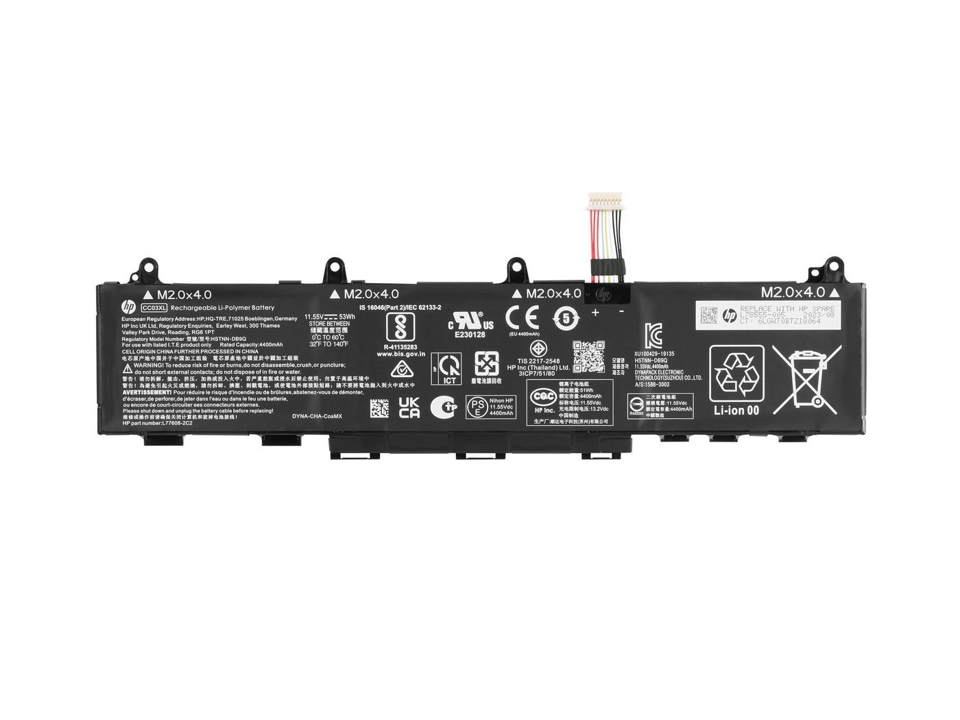 Img_36515696.jpg Battery 3C 53Wh 4.59Ah Li-Ion CC03053XL-PL L78555-005, Battery, 33.8 cm (13.3"), HP, EliteBook 830 G7 - Image 1