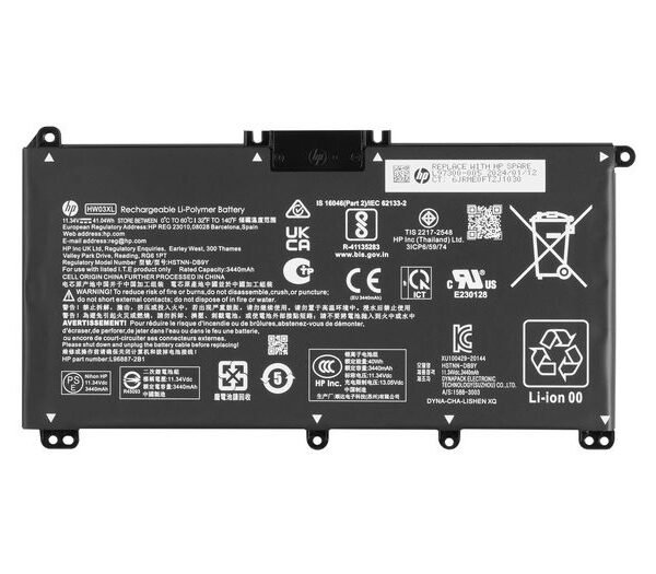 BATT 3C 41Wh 3.72Ah LI HW03041