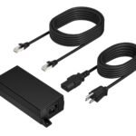 Poe++ 65W 2.5G Adapter With  3.66M Cat6A Cable And Power  Cord Power Adapter/Inverter Indoor Black