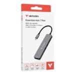 Verbatim USB-C Essentials Multiport Hub 7 ports: HDMI, USB-C, USB-C 3.2 Gen 1, 2 x USB-A 3.2 Gen 1, SD & microSD - Image 4