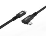USB-C to USB-C Premium cable  0.25m, 100W, 20Gbps, USB 3.2  Gen 2x2, Angled - Image 2