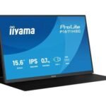 15,6" Portable USB-C monitor,  1920x1080, 250cd/m?, 2x  USB-C, mHDMI, Speakers, leather cover / stand