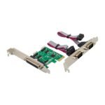 1 port Parallel, 2 port Serial PCIe card, Chip : ASIX  MCS9901 1 x Parallel por + 2 x serial port