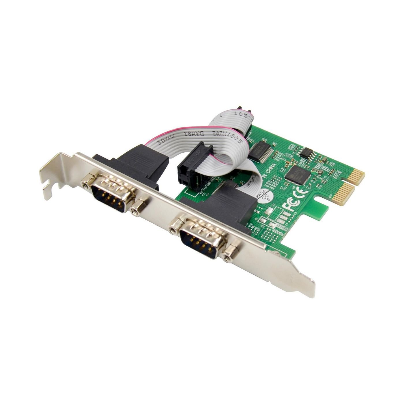 Img_36650049.jpg 2 Port Serial PCIe card Main chip : ASIX MCS9901 2 x serial ports - Image 1