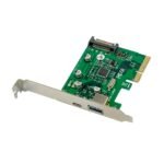1 x USB 3.1 Type C+A, PCIe Chipset : ASMEDIA1142 Add one  USB-C ports and one USB Type A port to your computer through a PCIe slot