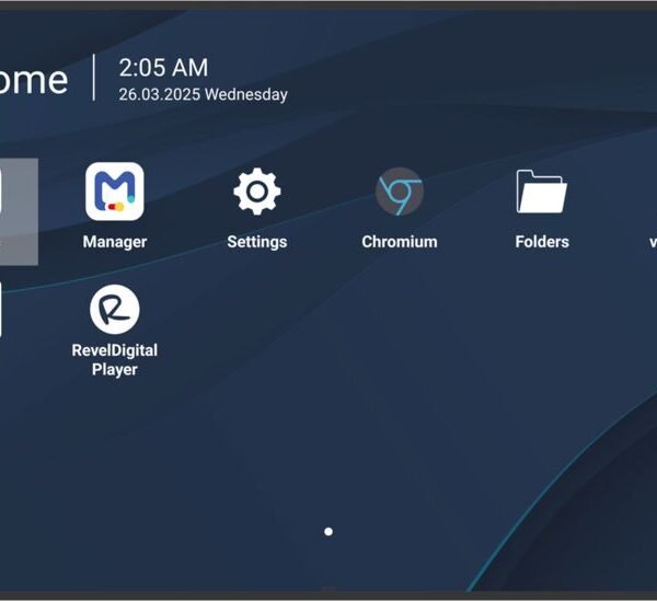 CDE6531-1C, 65", ProAV  Integration, UHD 4K  (3840*2160), 24/7, 500nits, Android 14, OPS Slot, Quad-Core SoC, USB-C, 8GB