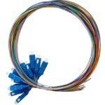 Pigtail SC/UPC 9/125 OS2  G657A1, 0.9mm, 2meters  PVC(Grade C)  Easy strip 12 colors 12pcs/pack Fibre Patch Cable