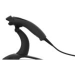Voyager XP Curve USB Kit:  Tethered, General Duty,  1D/2D, SR Black Scanner, USB Cable, Stand, EU