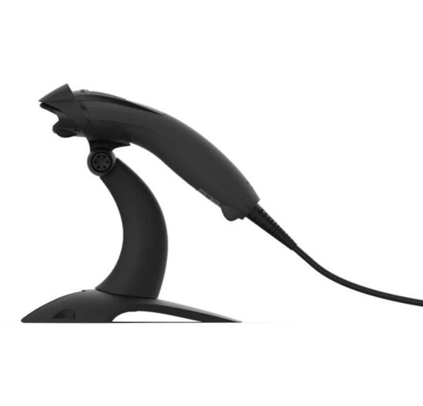 Voyager XP Curve USB Kit:  Tethered, General Duty,  1D/2D, SR Black Scanner, USB Cable, Stand, EU