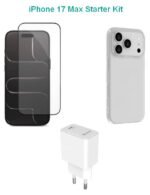 Kit for iPhone 17 Pro.  Charger, Cover, Glass. Brown  Box.