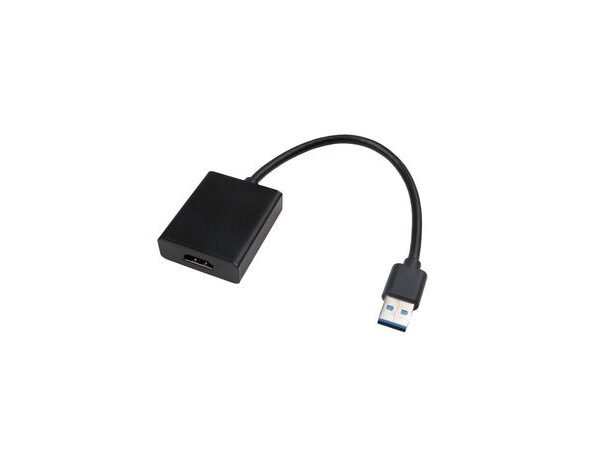 USB 3.0 to HDMI graphic  adapter Supports Windows /  MacOS Max. Resolution 1920*1080p@60Hz, Black