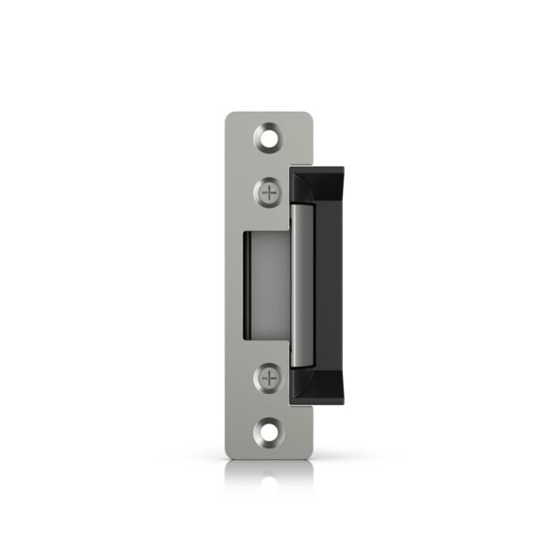 Fail-secure electric strike  lock that connects to a UniFi  Access Hub.