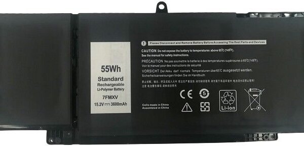 Laptop Battery for Dell  54.72Wh 15.2V 3600mAh 54,72Wh  Li-Polymer 15.2V 3600mAh for DELL Latitude 5320, Latitude 7320, Latitude 7420