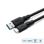 ColorFlex USB-C to USB-A  cable 60W 10Gbps Halogenfree  (LSZH), USB 3.2 Gen 2, 1m
