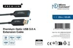 Premium Optic USB 3.2 Gen 1  A-A M-F 20m, Active Optical  Hybrid Cable, 5Gbps, Not backward compatible with USB2.0/1.1Premium Active - Image 3
