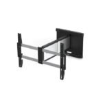 Icon 3D Large, Wall Bracket,  Display Size Max. 80", Max.  40kg, VESA 100x200 - 600x400, Swivel: -90?/+-90?, Tilt: +7?/-2?, Alu/Black - Image 4