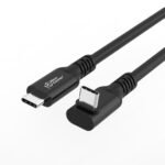USB-C 3.2 Gen 2x2 Premium  Angled Cable, 100W, 20Gbps,  0,5m