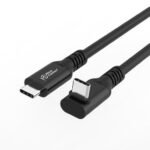 USB-C 3.2 Gen 2x2 Premium  Angled Cable, 100W, 20Gbps,  1,5m