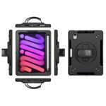 iPad Mini 7/Mini 6 OHIO  Defender Case with hand strap  and shoulder strap. Black